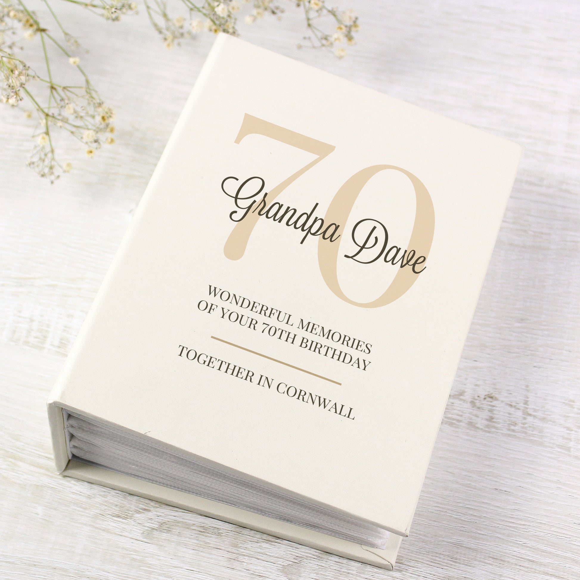 Personalised Big Birthday 6x4 Photo Album with Sleeves - Photo Album - Inspired Creative Gifts