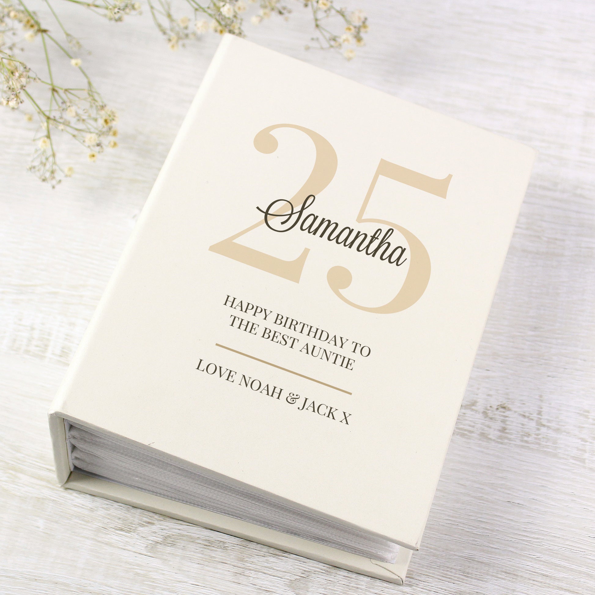 Personalised Big Birthday 6x4 Photo Album with Sleeves - Photo Album - Inspired Creative Gifts