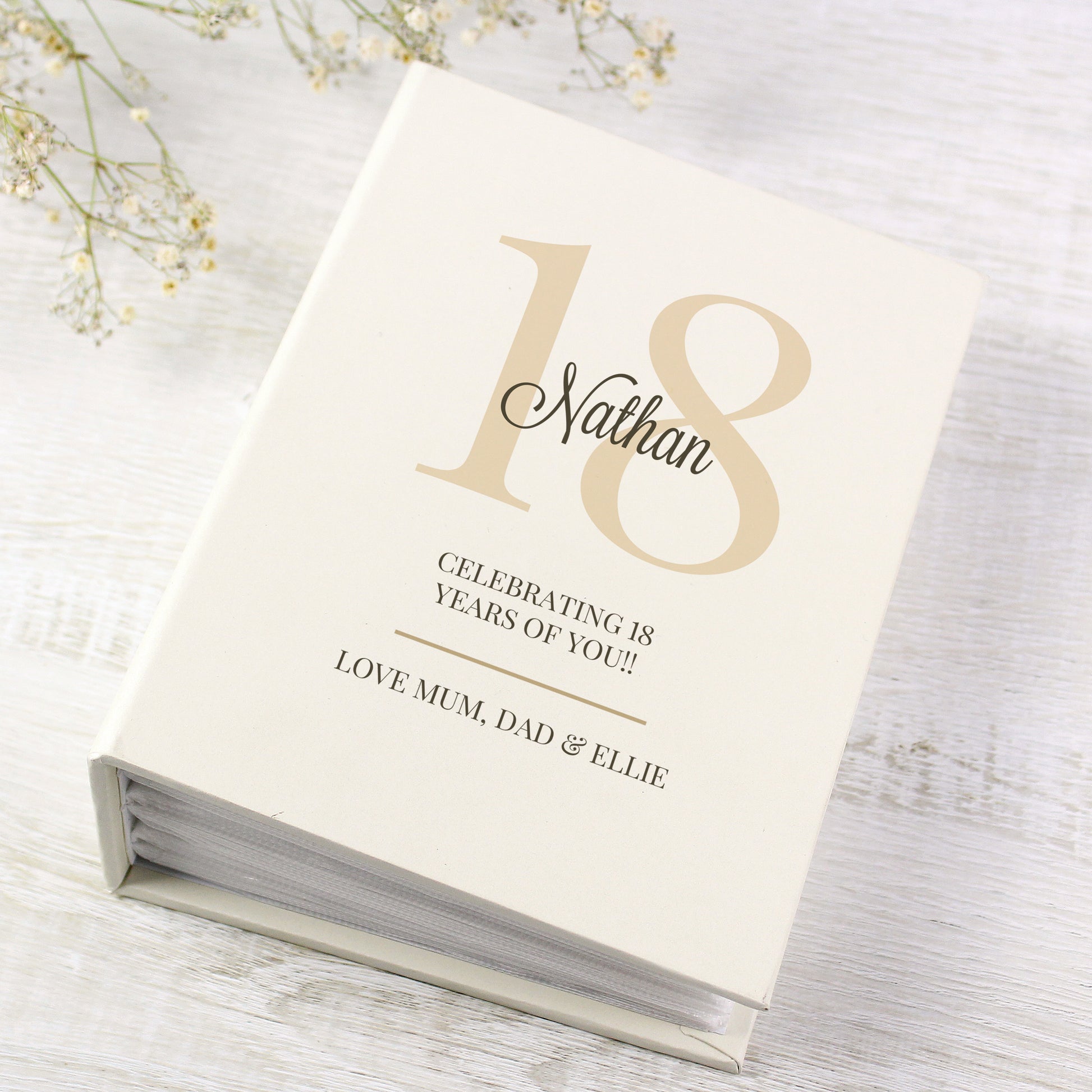 Personalised Big Birthday 6x4 Photo Album with Sleeves - Photo Album - Inspired Creative Gifts