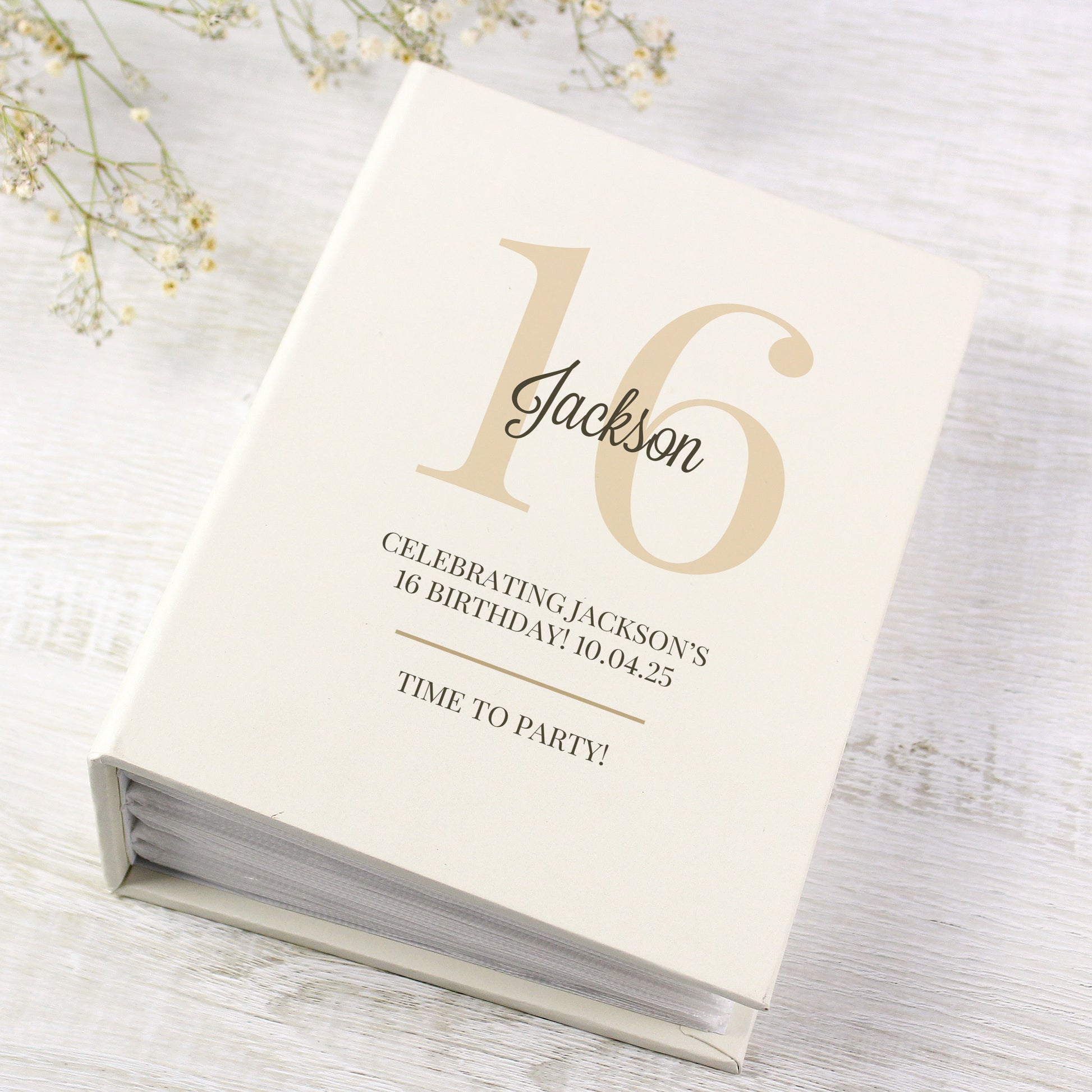 Personalised Big Birthday 6x4 Photo Album with Sleeves - Photo Album - Inspired Creative Gifts