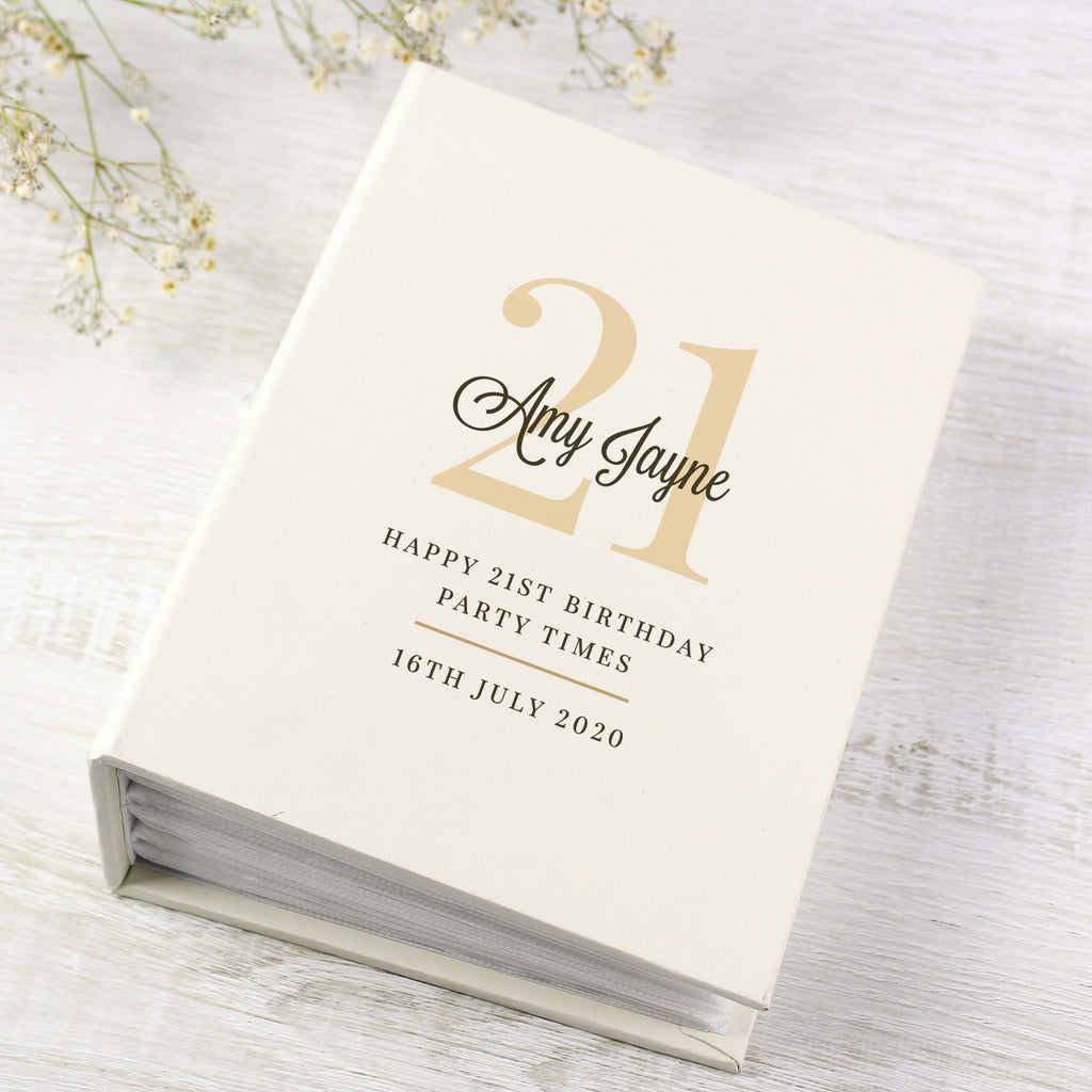 Personalised Big Birthday 6x4 Photo Album with Sleeves - Photo Album - Inspired Creative Gifts
