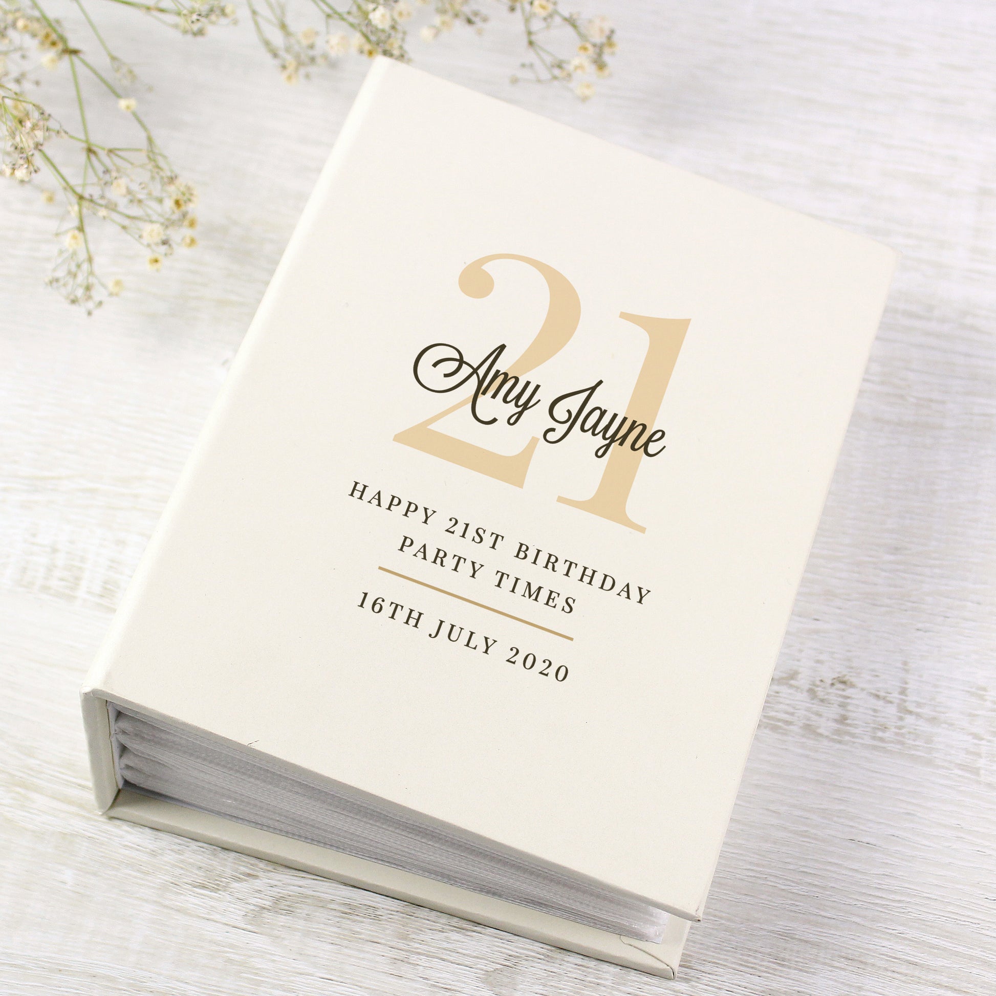Personalised Big Birthday 6x4 Photo Album with Sleeves - Photo Album - Inspired Creative Gifts