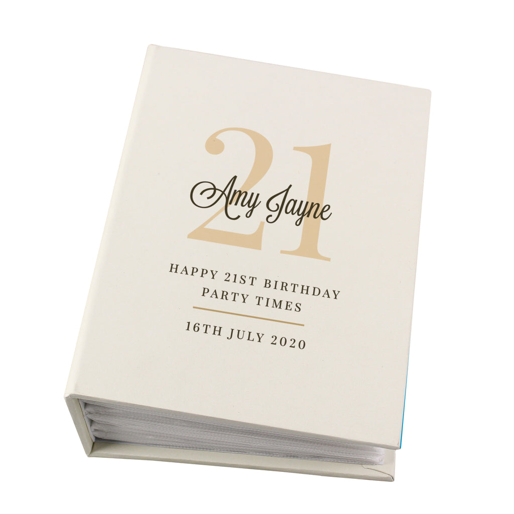 Personalised Big Birthday 6x4 Photo Album with Sleeves - Photo Album - Inspired Creative Gifts