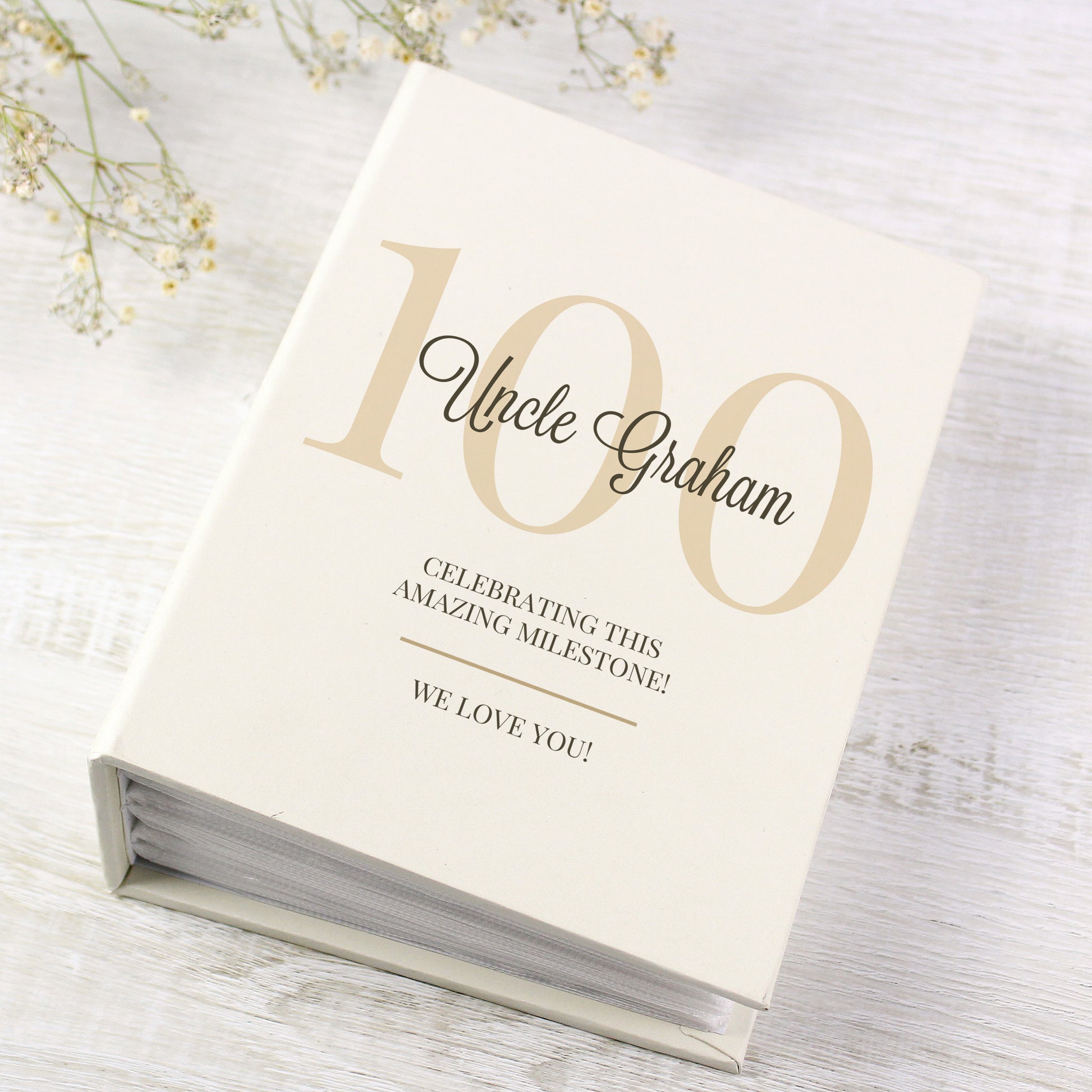 Personalised Big Birthday 6x4 Photo Album with Sleeves - Photo Album - Inspired Creative Gifts
