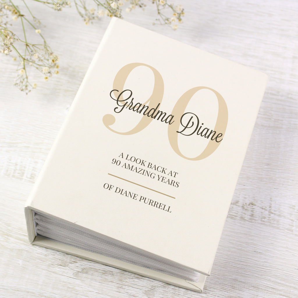Personalised Big Birthday 6x4 Photo Album with Sleeves - Photo Album - Inspired Creative Gifts