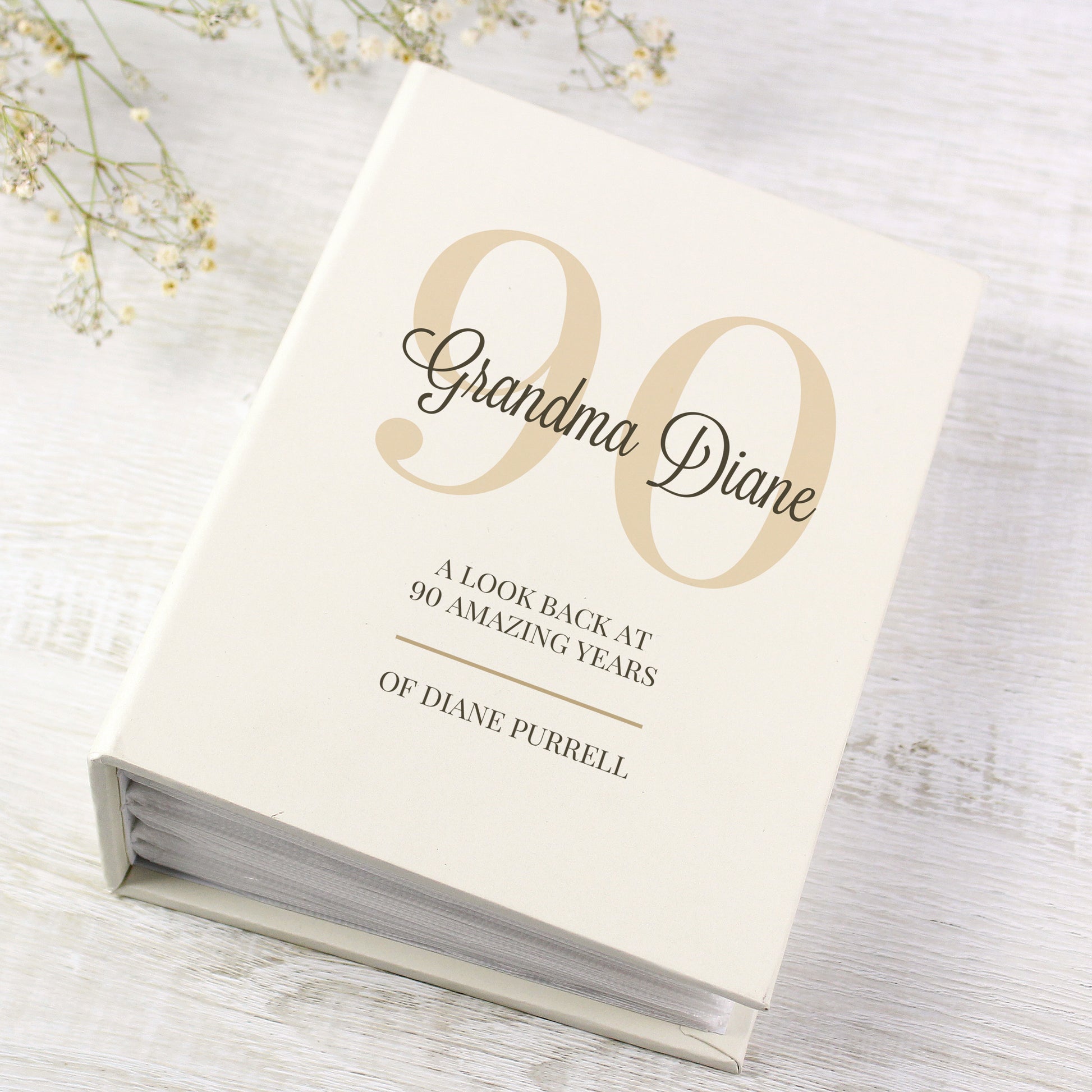 Personalised Big Birthday 6x4 Photo Album with Sleeves - Photo Album - Inspired Creative Gifts