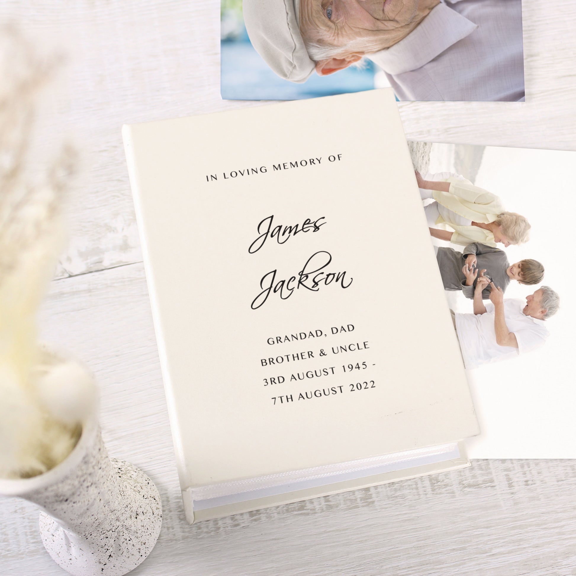 Personalised Free Text 6x4 Photo Album with Sleeves - Inspired Creative Gifts
