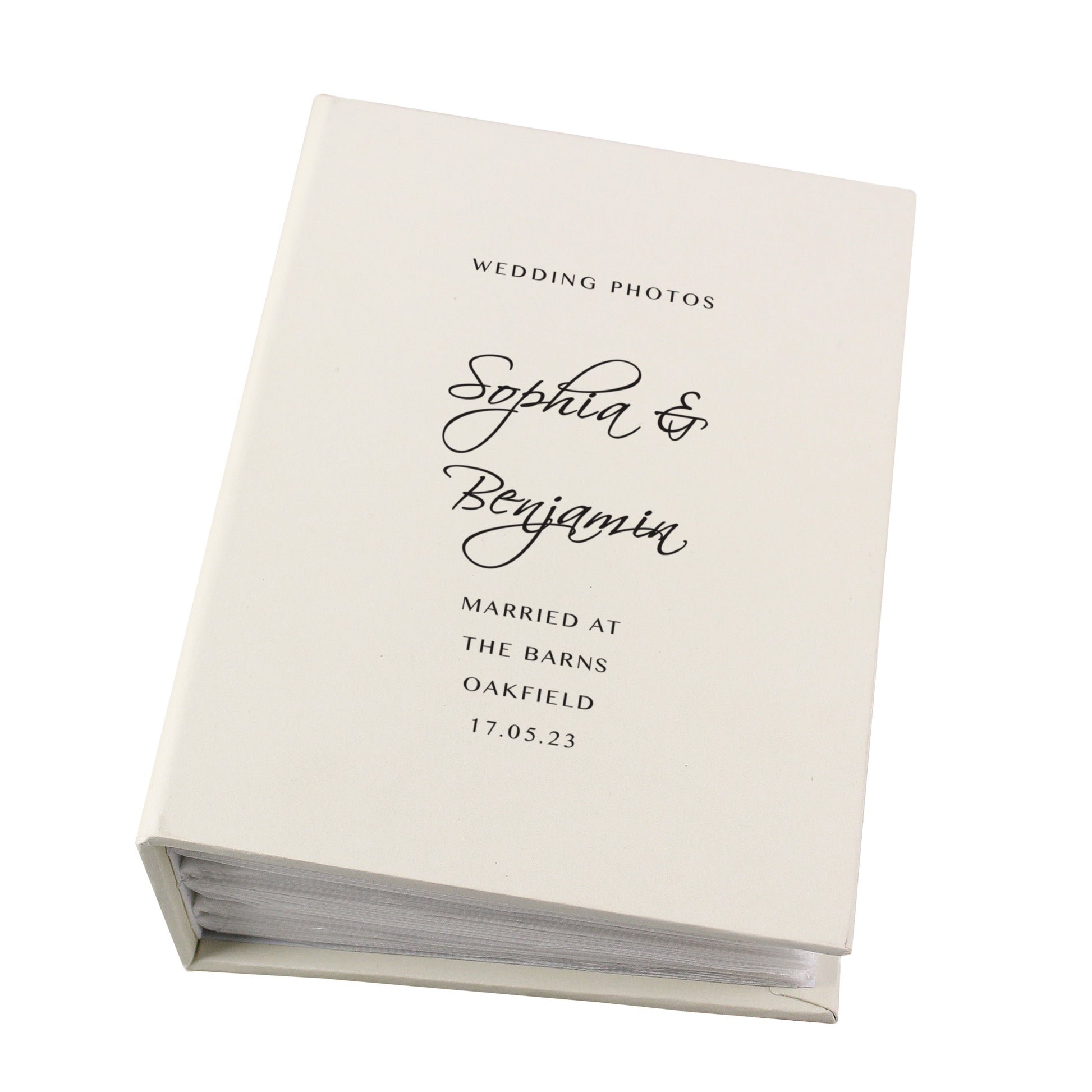 Personalised Free Text 6x4 Photo Album with Sleeves - Inspired Creative Gifts