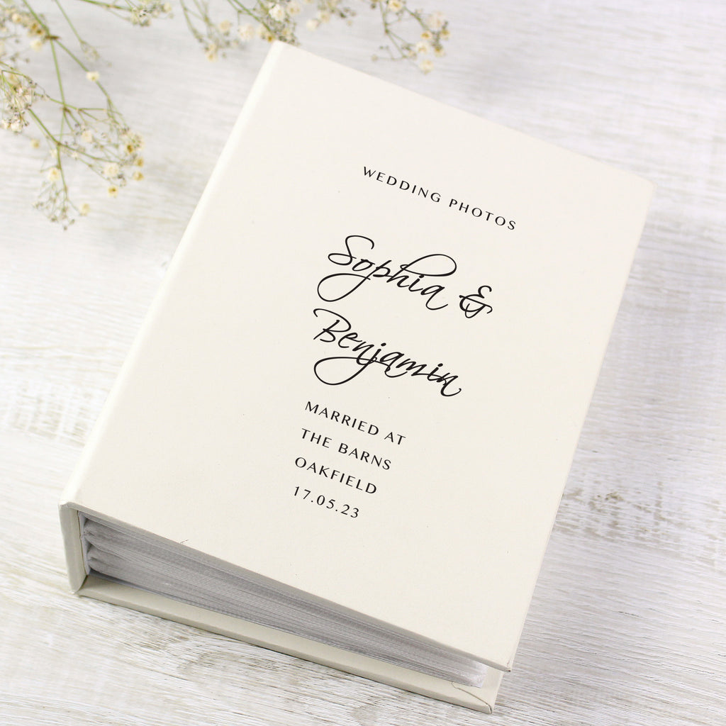 Personalised Free Text 6x4 Photo Album with Sleeves - Inspired Creative Gifts