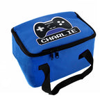 Personalised Gaming Blue Lunch Bag | Textiles