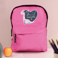 Personalised Dinosaur Pink Backpack for Christmas