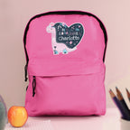 Personalised Dinosaur Pink Backpack for Christmas