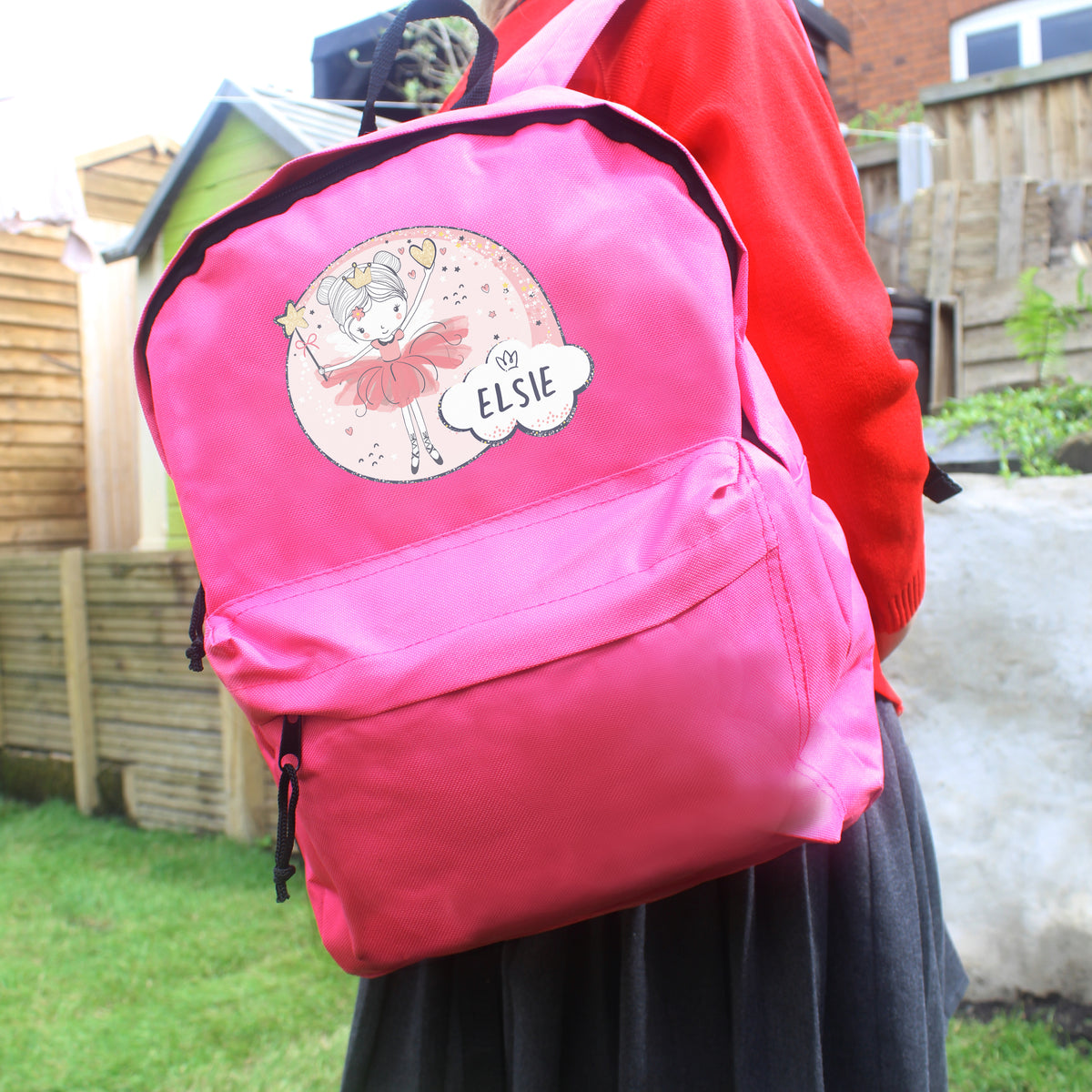 Personalised Princess Ballerina Pink Backpack | Textiles