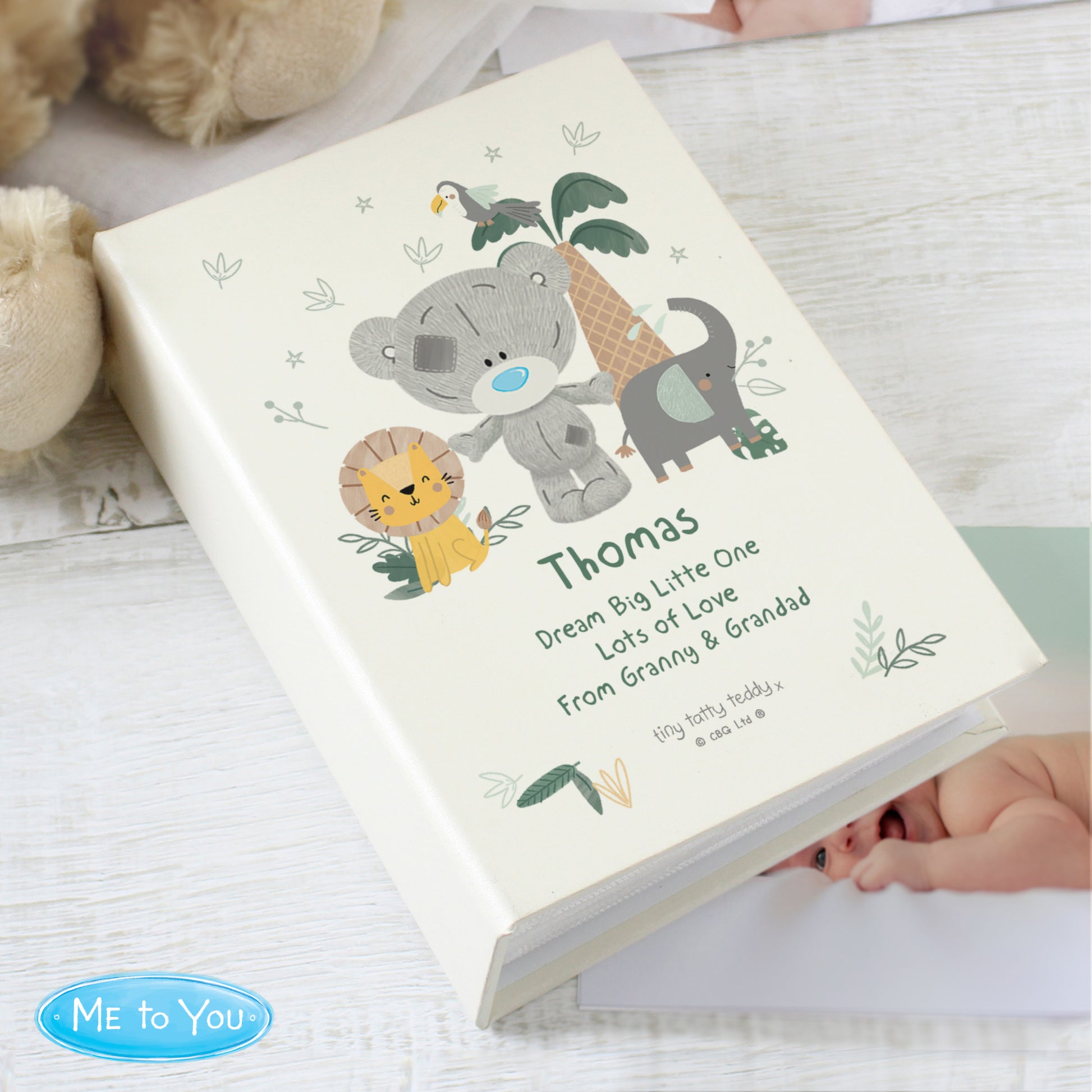 Personalised Tiny Tatty Teddy Jungle Animals 6x4 Photo Album - Photo Album - Inspired Creative Gifts