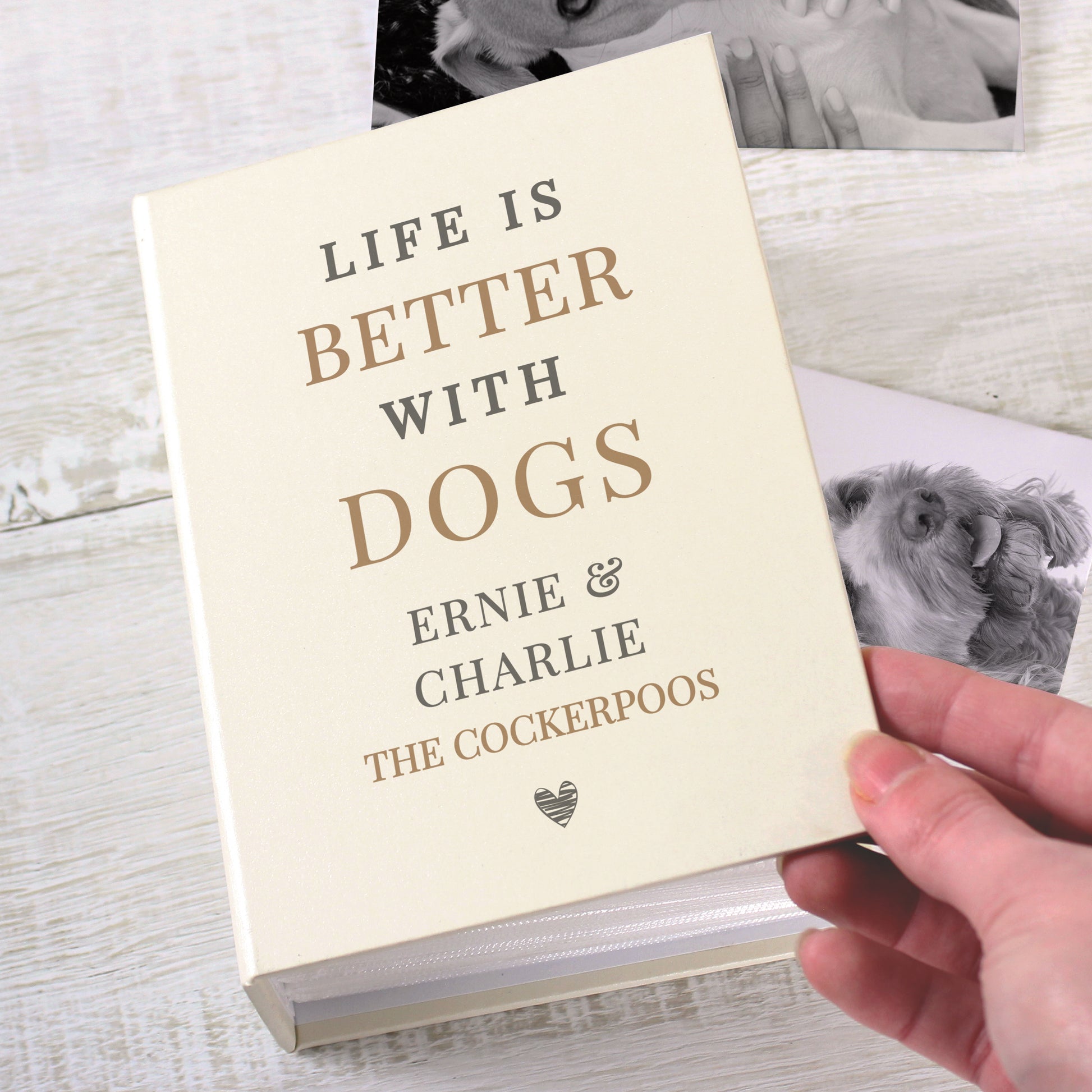 Personalised Life is Better With Pets 6x4 Photo Album with Sleeves - Inspired Creative Gifts