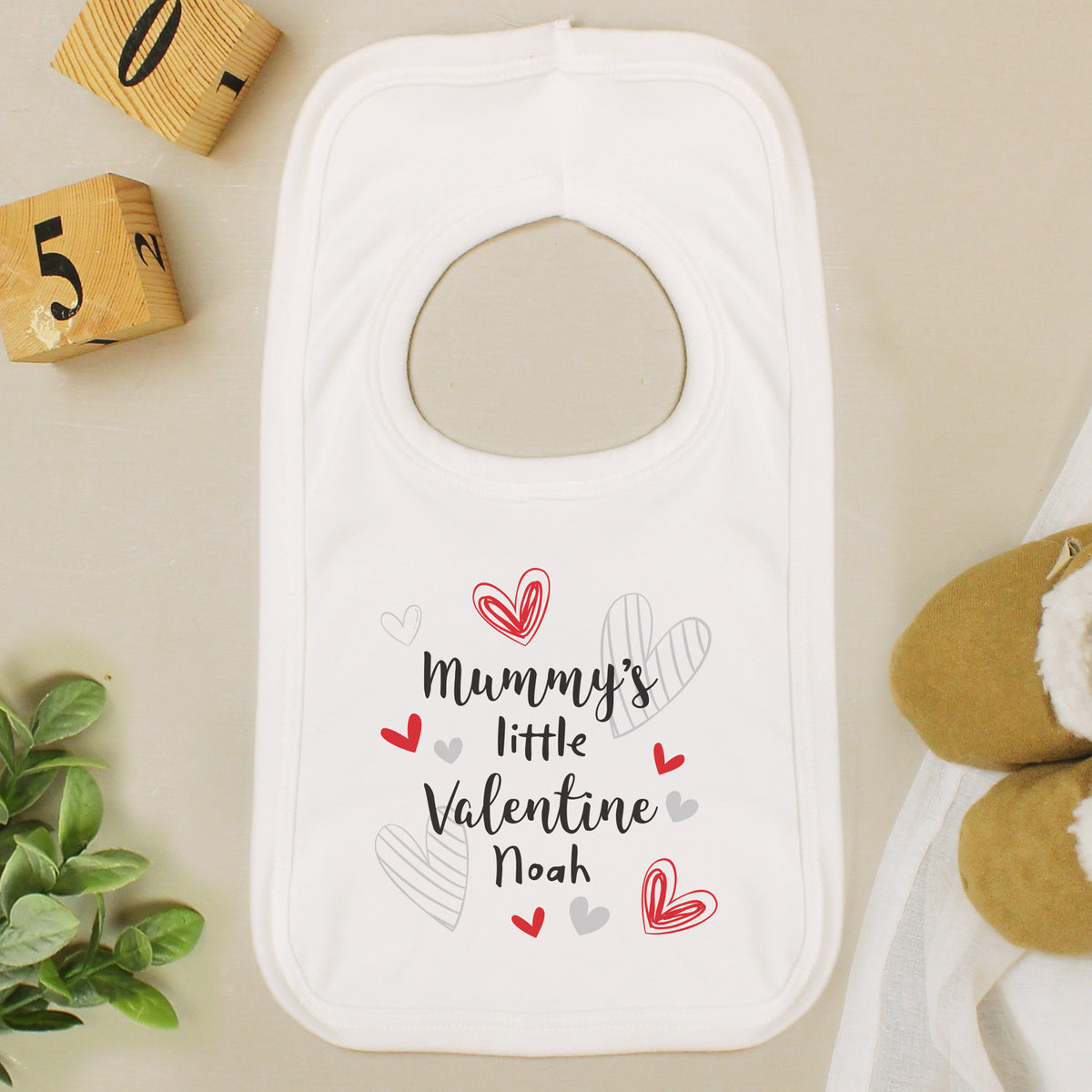 Personalised Little Valentine Baby Bib | Clothing | Valentine's Day Gift