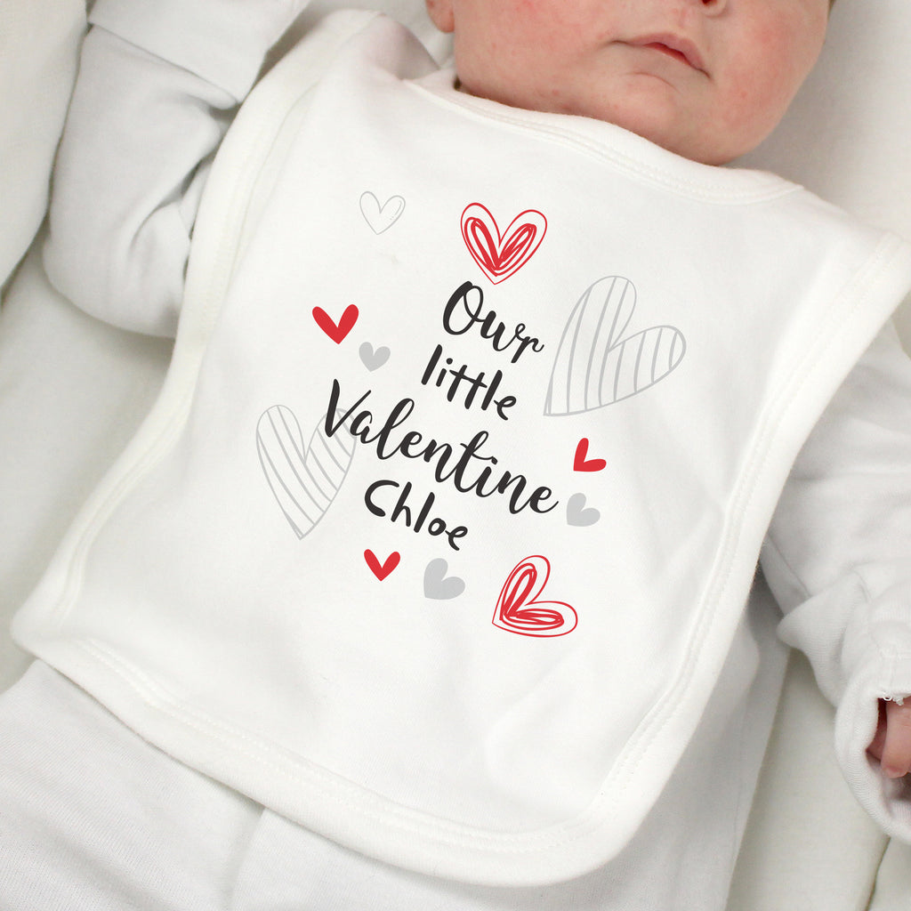 Personalised Little Valentine Baby Bib | Clothing | Valentine's Day Gift