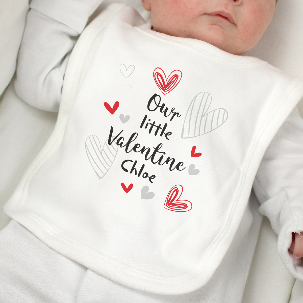 Personalised Little Valentine Baby Bib | Clothing | Valentine's Day Gift
