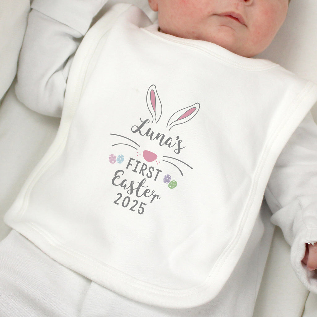 Personalised First Easter Babys Bib | Easter Gift