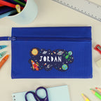 Personalised Space Blue Pencil Case | Stationery & Pens