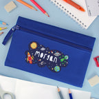 Personalised Space Blue Pencil Case | Stationery & Pens