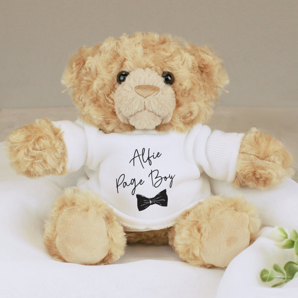 Personalised Bow Tie Page Boy Bear | Plush | Inspired Creative Gifts