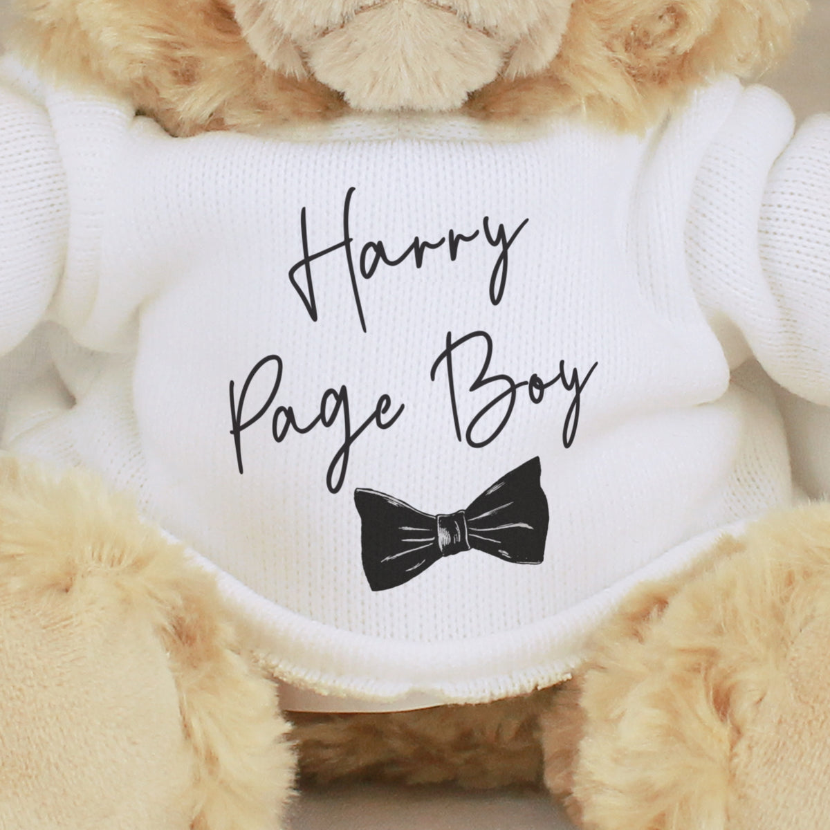Personalised Bow Tie Page Boy Bear | Plush | Inspired Creative Gifts