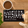 Personalised Abstract Pet Bowl Mat | Pet Gifts