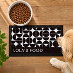 Personalised Abstract Pet Bowl Mat | Pet Gifts