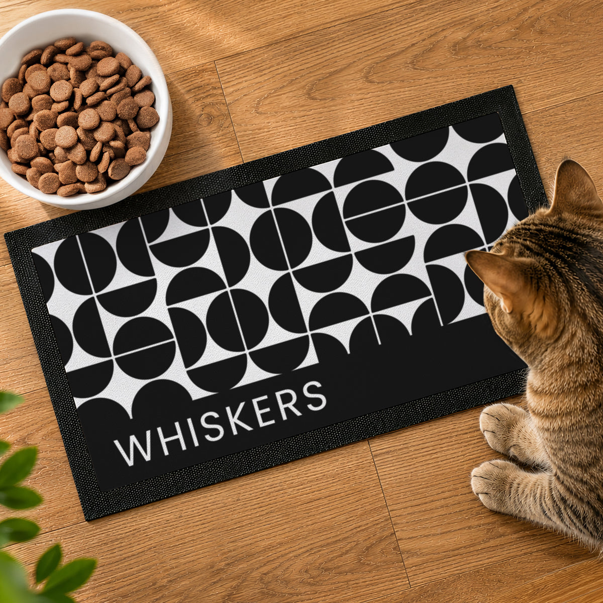 Personalised Abstract Pet Bowl Mat | Pet Gifts