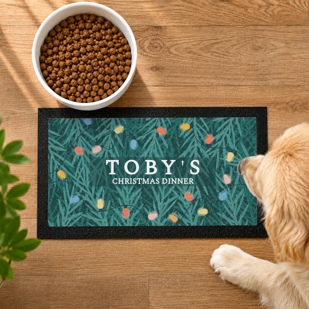 Personalised Christmas Pet Bowl Mat | Pet Gifts | Inspired Creative Gifts