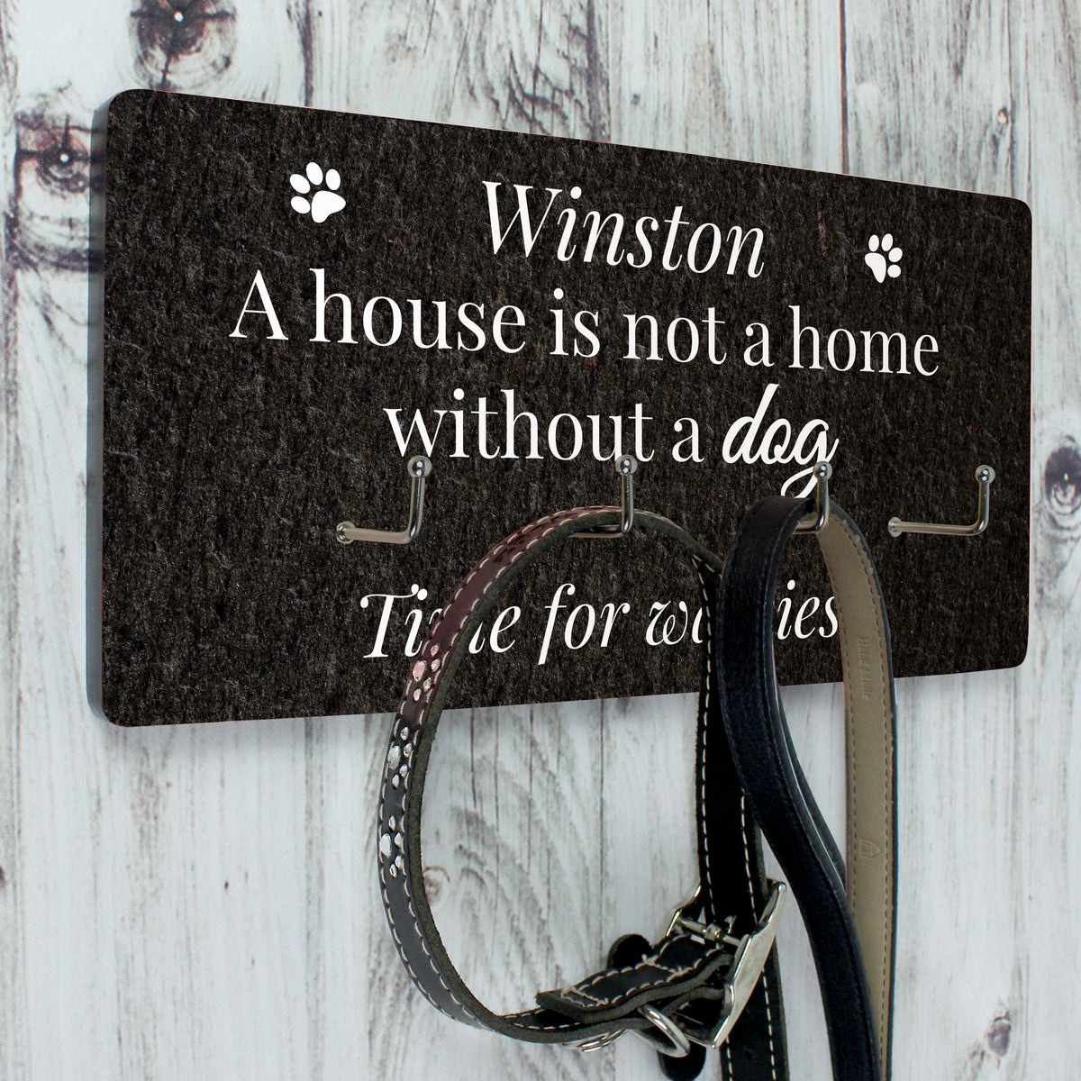 Personalised Dog Lead Hooks | Birthday Gift