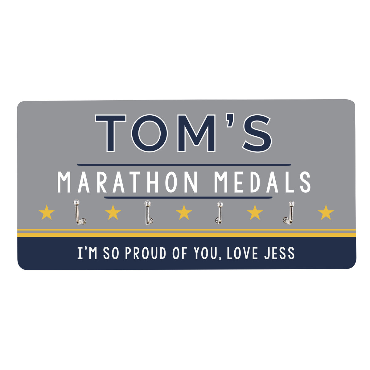 Personalised Achievement Medal Hooks | Christmas Gift