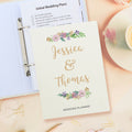 Personalised Floral Wedding Planner for Wedding