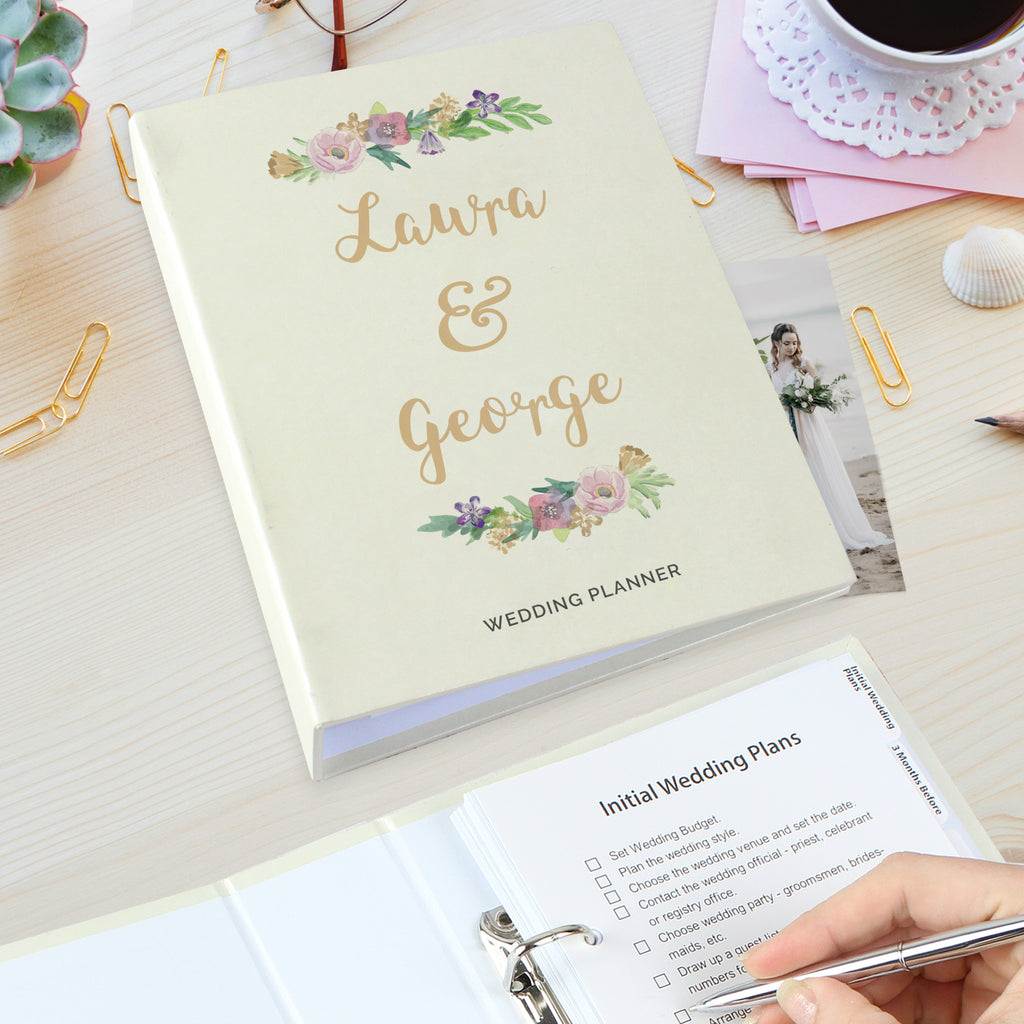 Personalised Floral Wedding Planner for Wedding