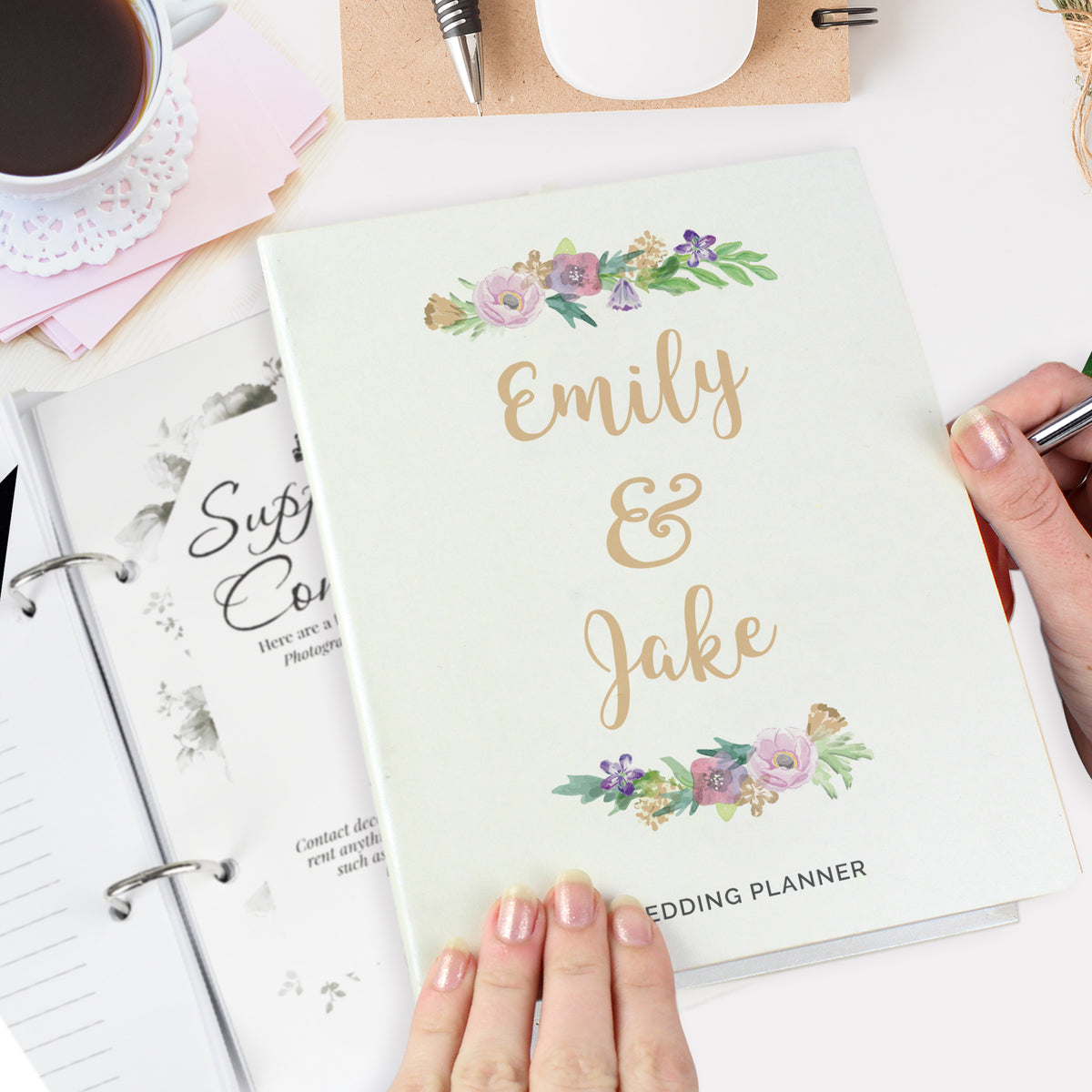 Personalised Floral Wedding Planner for Wedding