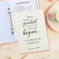 Personalised Our Greatest Adventure Wedding Planner for Wedding