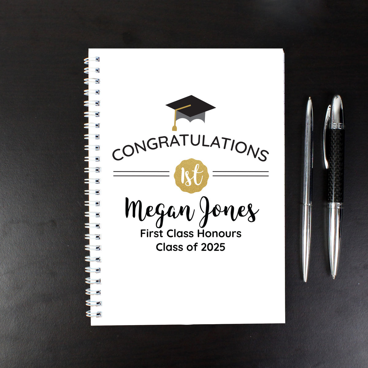 Personalised Graduation A5 Notebook | Stationery & Pens | Inspired Creative Gifts