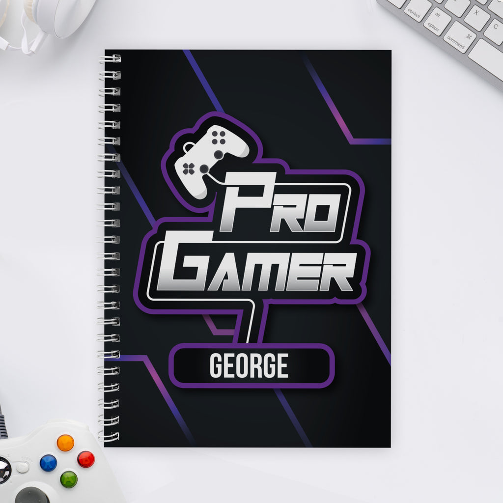 Personalised Pro Gamer A5 Notebook | Christmas Gift