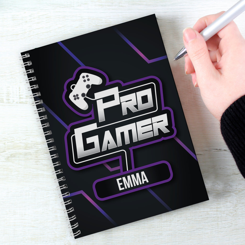 Personalised Pro Gamer A5 Notebook | Christmas Gift