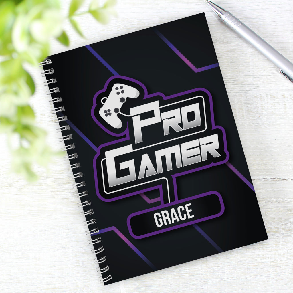 Personalised Pro Gamer A5 Notebook | Christmas Gift