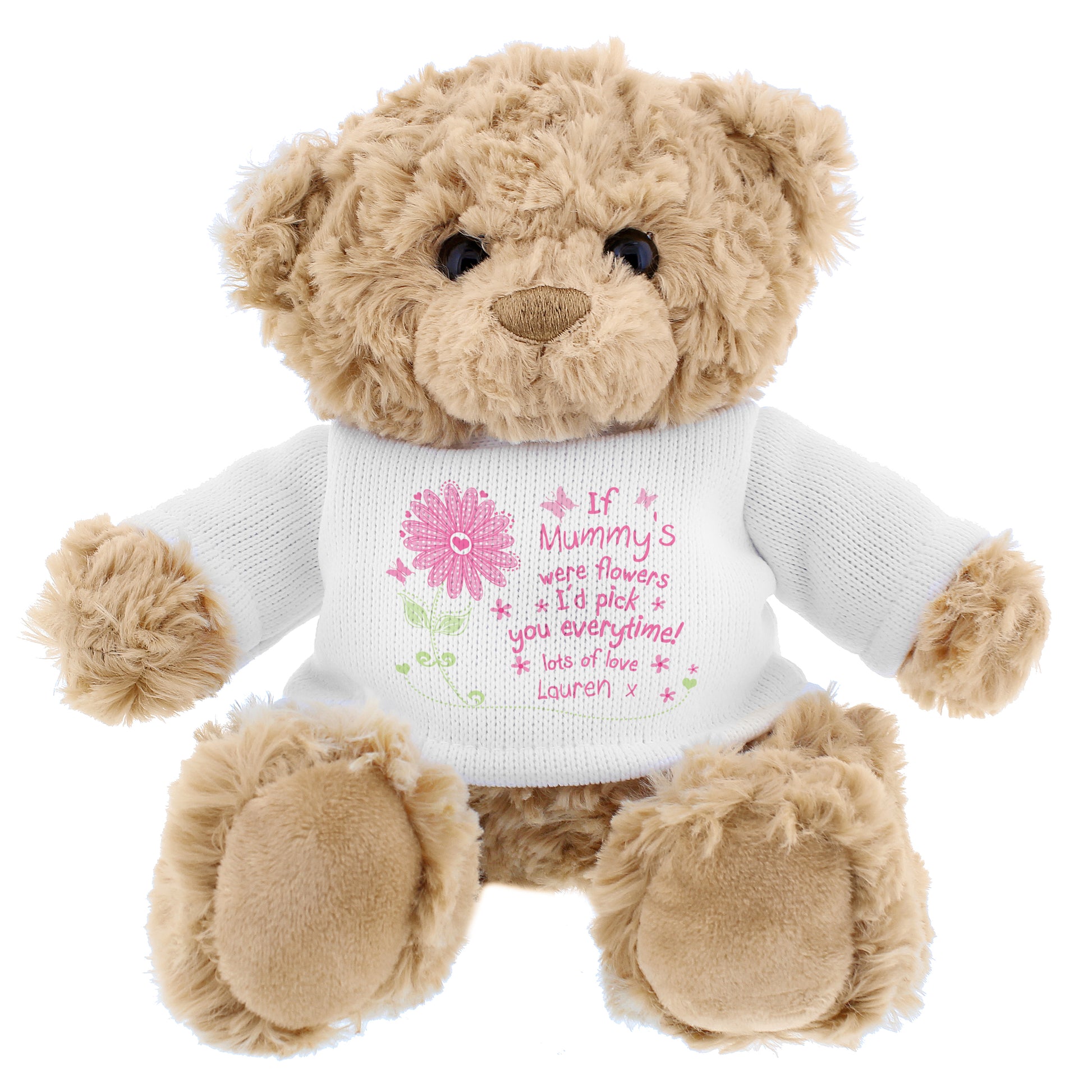 Personalised I'd Pick You Teddy Bear - Plush Soft Toy - Inspired Creative Gifts