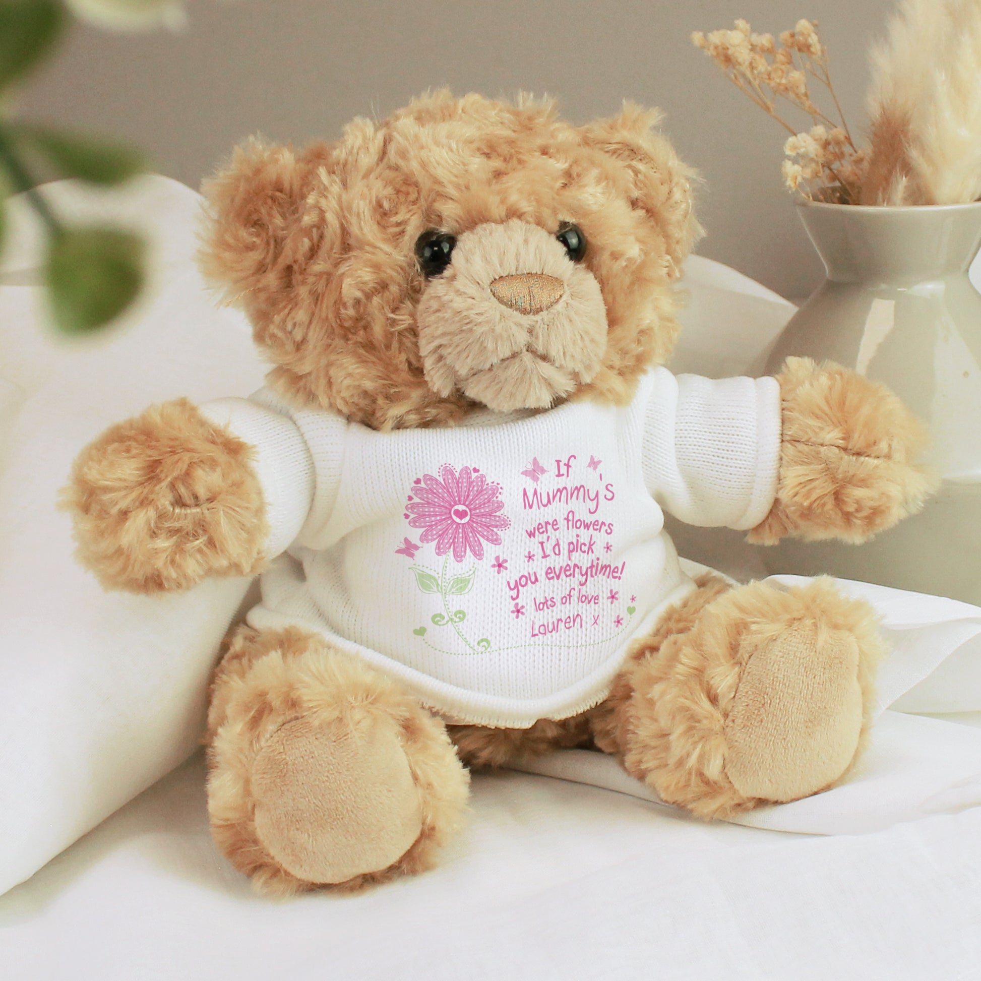 Personalised I'd Pick You Teddy Bear - Plush Soft Toy - Inspired Creative Gifts