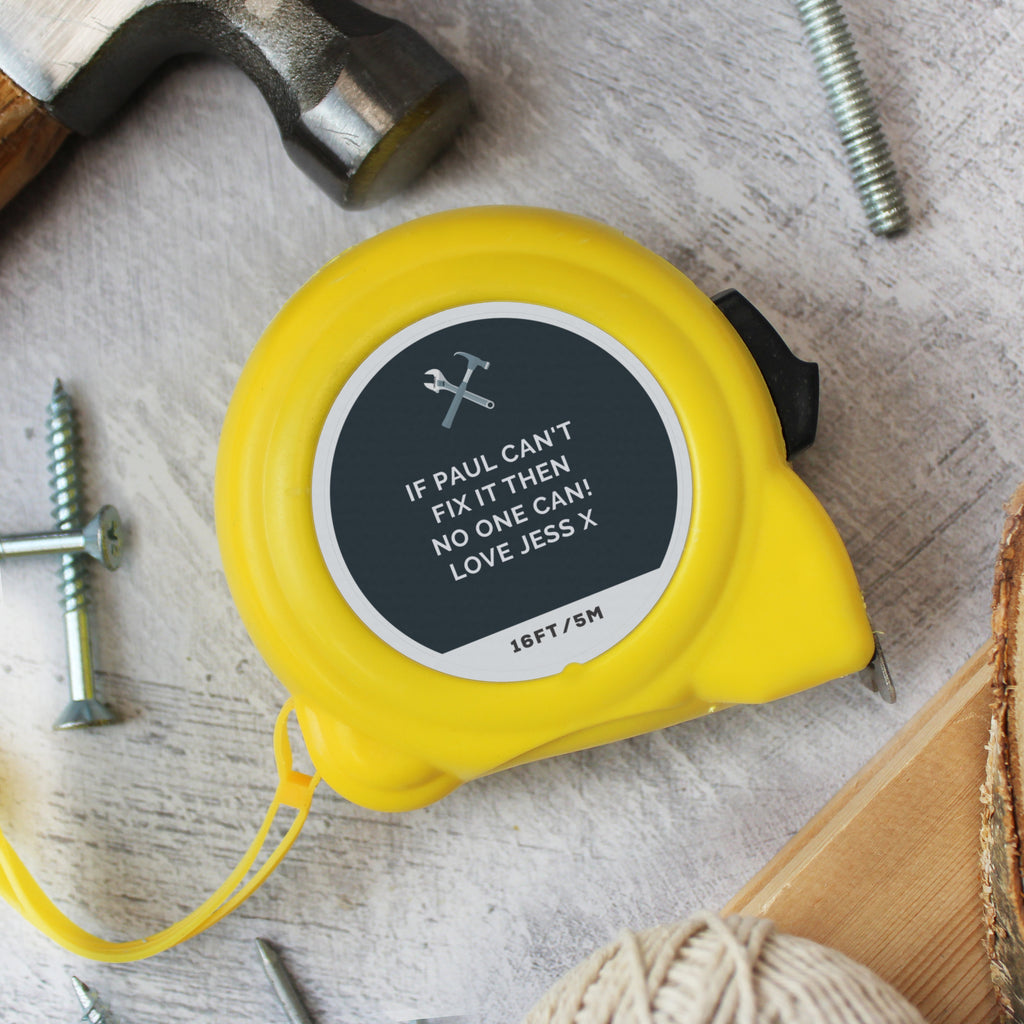 Personalised Tools Tape Measure | Keepsakes