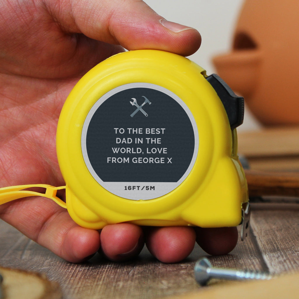 Personalised Tools Tape Measure | Keepsakes