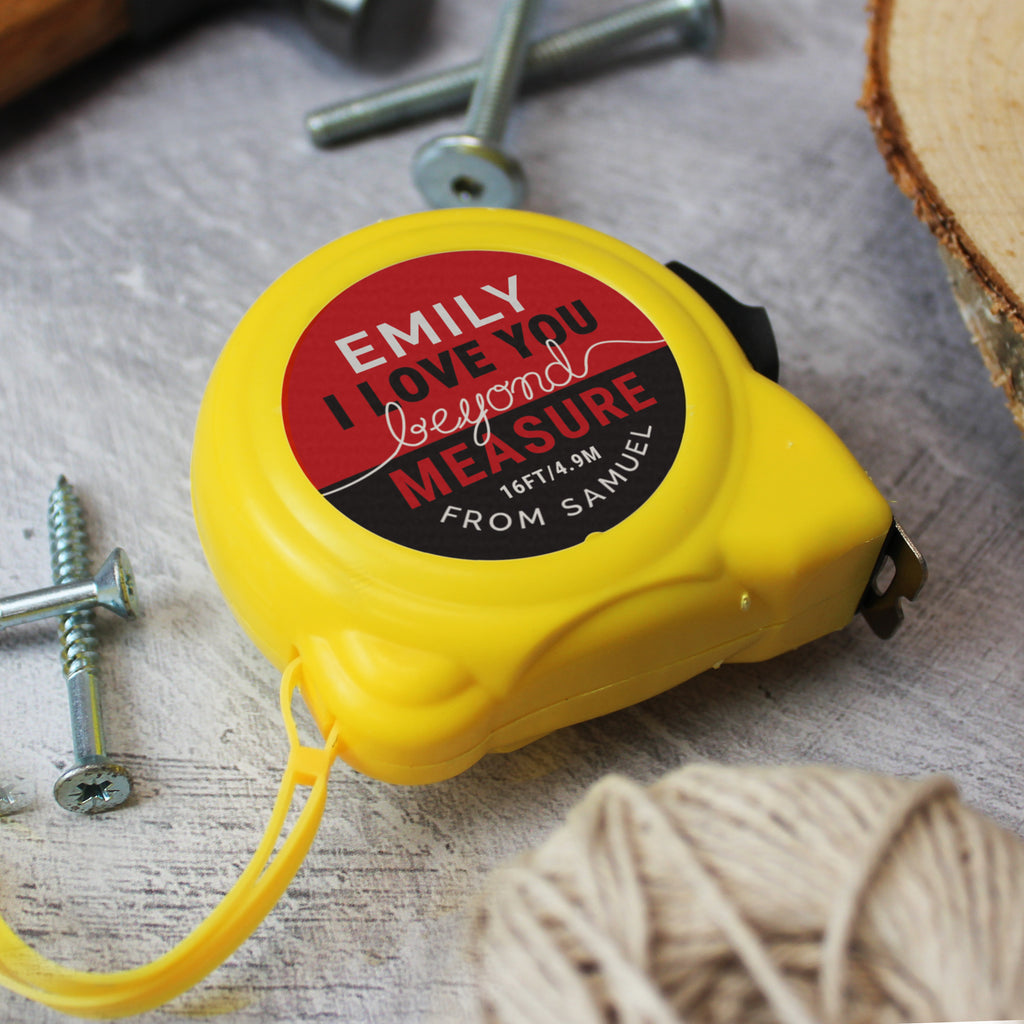 Personalised Beyond Measures Tape Measure | Keepsakes