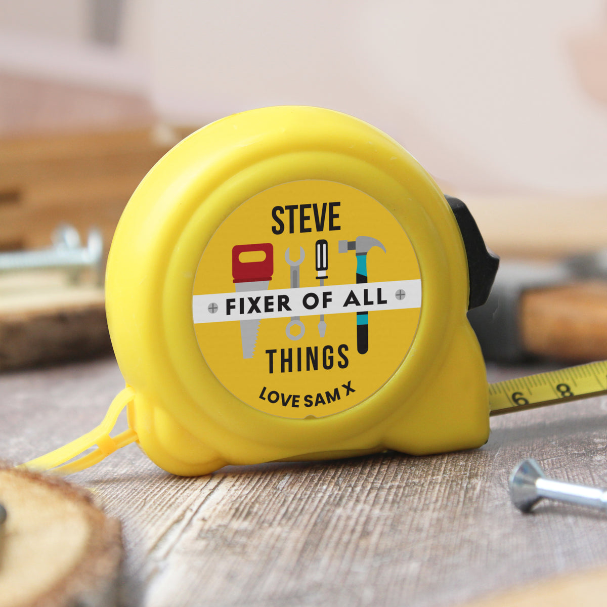 Personalised Fixer of All Things Tape Measure | Father's Day Gift