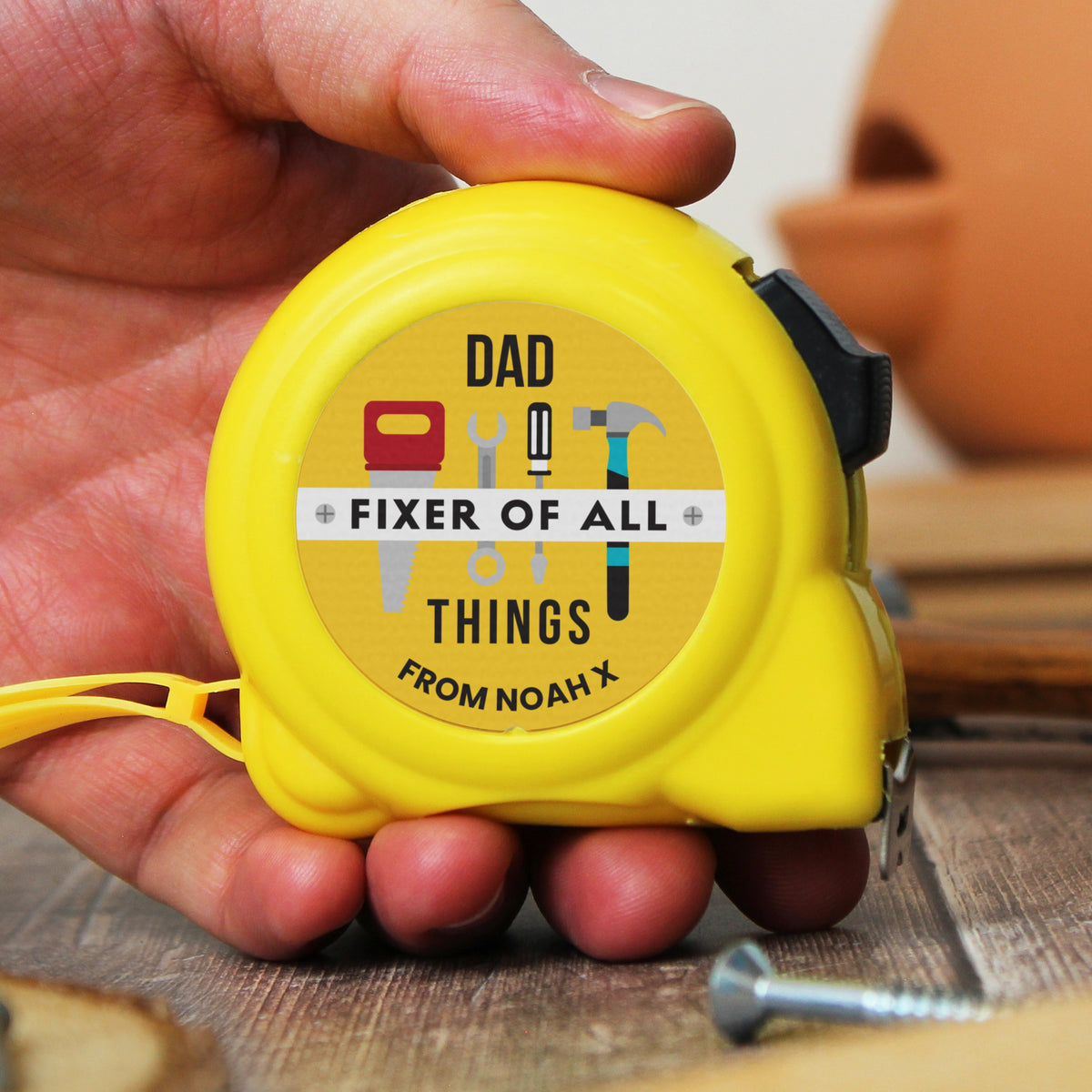 Personalised Fixer of All Things Tape Measure | Father's Day Gift