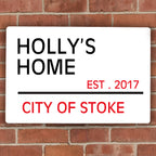 Personalised London Street Sign | Wedding Gift