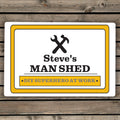Personalised Man At Work Sign for Christmas